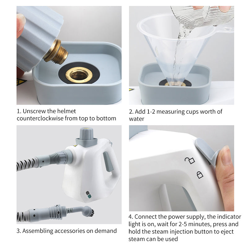 🔥HOT SALE🧼Multipurpose Handheld Steam Cleaner Set for Home✨