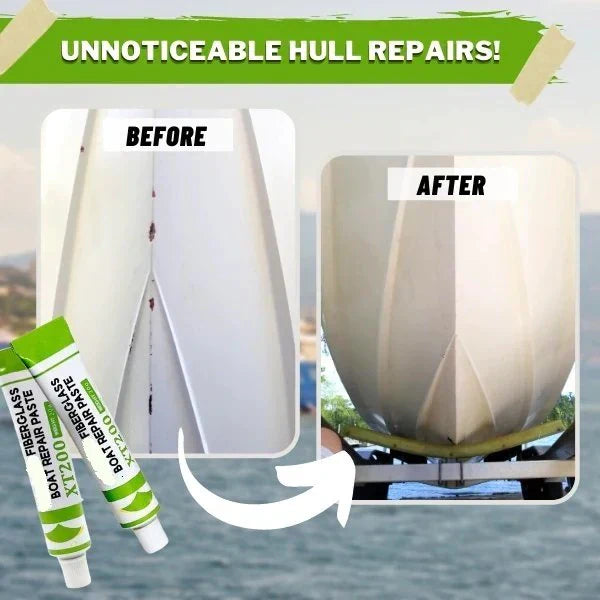 🚤 LIMITED-TIME BUY 1 GET 1 FREE! 💥 Richvrd Fiberglass Boat Repair Paste – Instant Gelcoat Fix, Marine Grade, Easy Apply ✨
