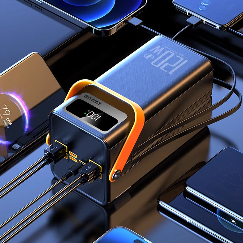 💥35% OFF!⛺Outdoor Portable Fast Charging Power Bank with LED Light
