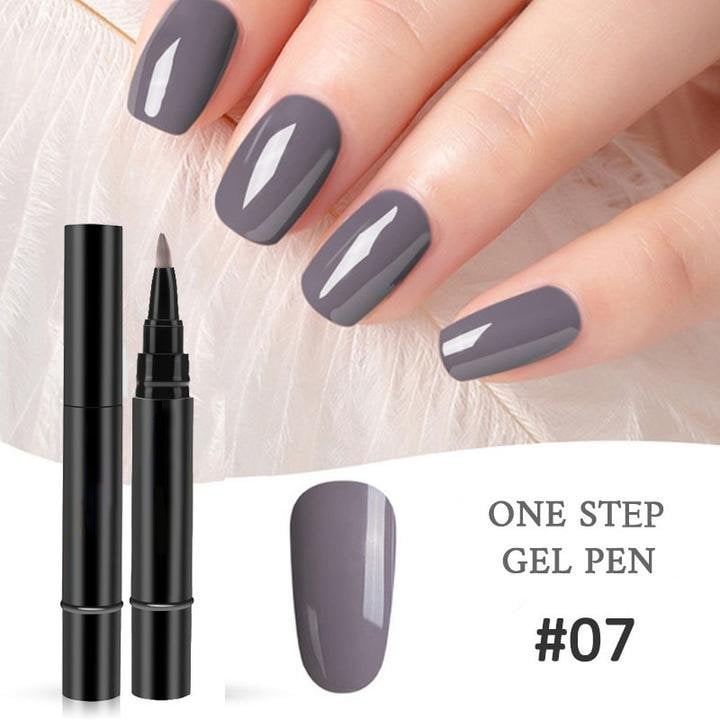 💅👣 Limited Time Buy 1 Get 1 Free! ✨One Step Nail Gel Pen🎨Free handheld mini UV nail lamp💡