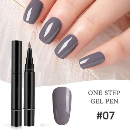 💅👣 Limited Time Buy 1 Get 1 Free! ✨One Step Nail Gel Pen🎨Free handheld mini UV nail lamp💡