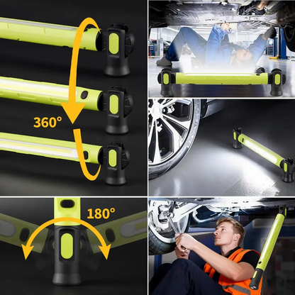 📢📢49% OFF !! ⏰3000LM LED Work Light – Magnetic + hook, 5200mAh battery, 360° rotation. Type‑C fast charge. Bright as day anywhere! 🔋✨