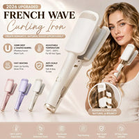 💈 LIMITED-TIME 49% OFF! 💐 Wavy Curling Iron – Salon shine & heat protection ✨