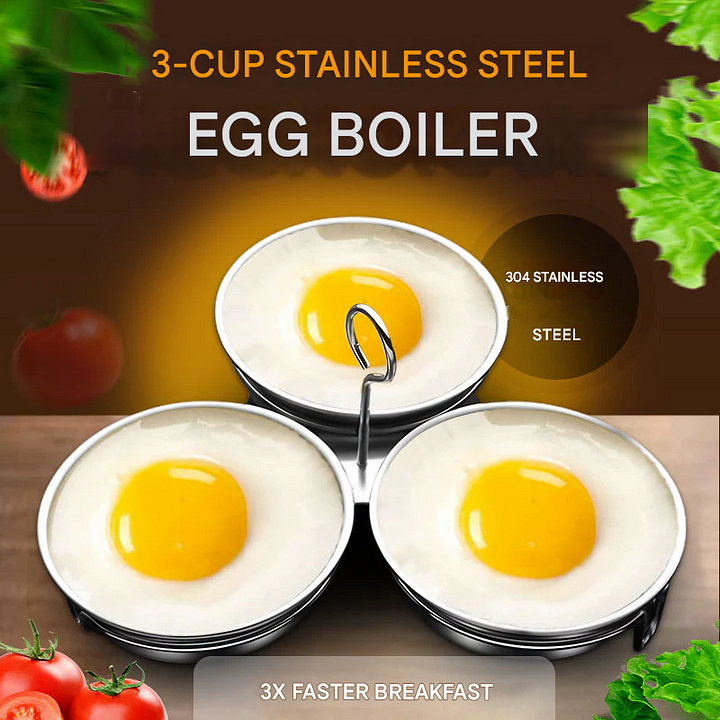 🎁🔥 HOT SALE – 49% OFF! 🥚 304 Stainless Steel Egg Cooker – Food-Grade, Sturdy & Easy-Release Design ✨🍳
