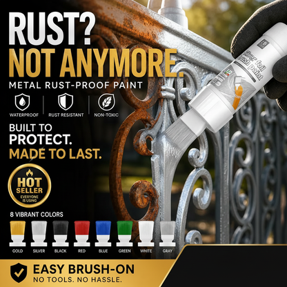 Metal Rust-Proof Paint with Built-in Brush