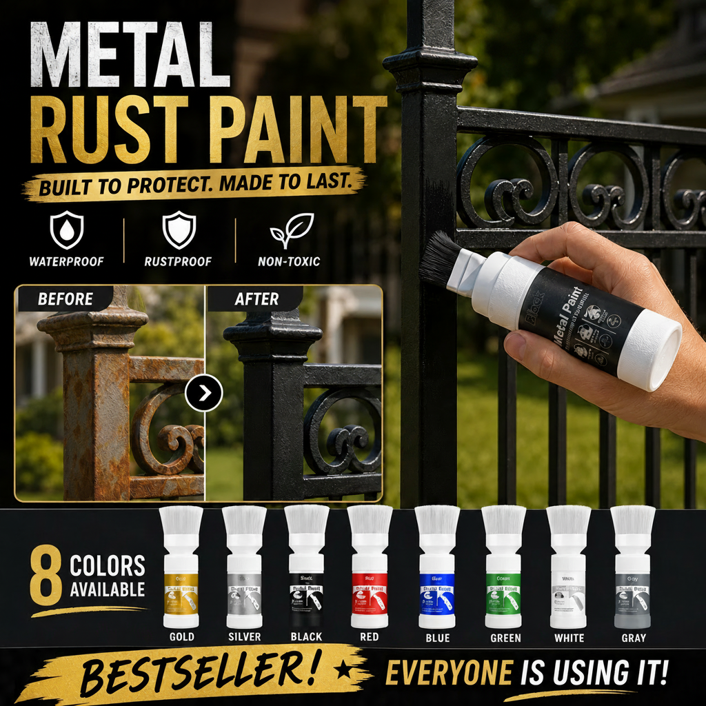 Metal Rust Paint Black