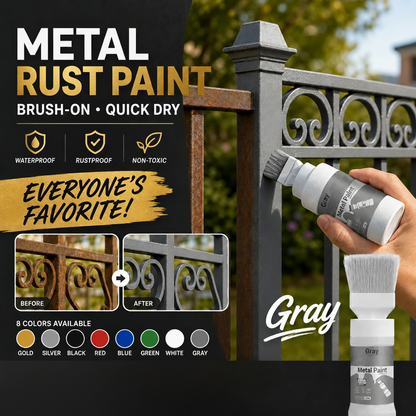 Metal Rust Paint Grey