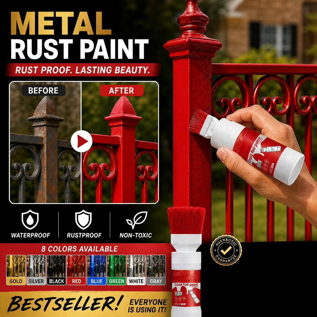 Metal Rust Paint Red