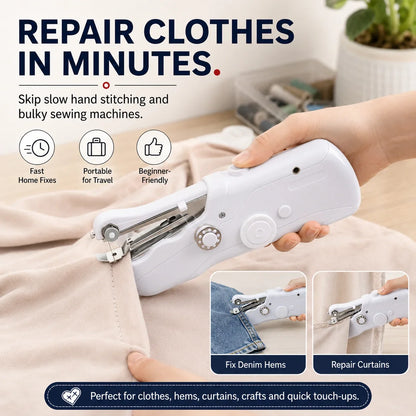 🔥HOT SALE 49% OFF🧵 Mini Electric Sewing Machine – Lightweight, Portable & Easy to Use! ✨