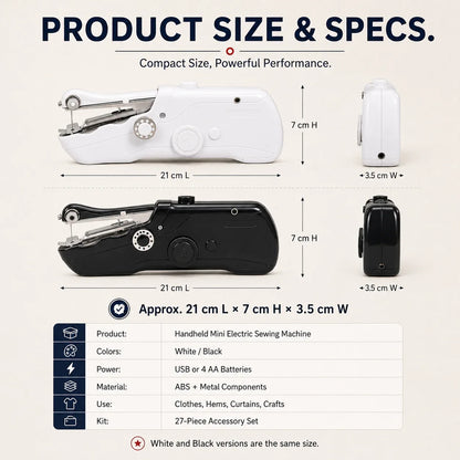 🔥HOT SALE 49% OFF🧵 Mini Electric Sewing Machine – Lightweight, Portable & Easy to Use! ✨