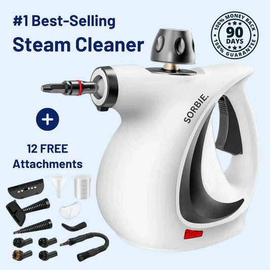 💦New arrival 40% OFF!🥌Pressurized Handheld Multi-Surface Natural Steam Cleaner with 12 pcs Accessories
