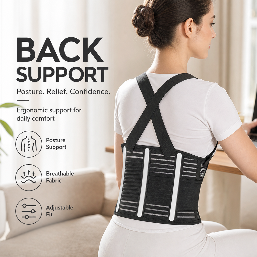 📢📢49% OFF !! ⏰Breathable Posture Corrector - Back Pain Relief & Tummy Control