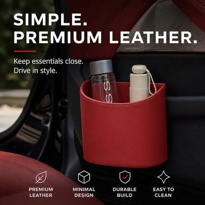 🥳2026 HOT SALE🥳💞50K+ SOLD!🚗🧺 49% OFF! Leather Car Door Cup Holder – Wide‑mouth opening, easy reach for drinks & phone. Clip‑on secure fit. PU leather, tough & stylish. 🛡️✨