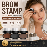 ⏳🔥LIMITED-TIME 49% OFF! ⏰✨Buy 1 Get 1 Free -ONLY ￡11.99!!🖌️50K+ Sold!!!🖤Eyebrow Stamp Powder Kit with Applicator Brush, One Press Perfect Brow Stamp, Waterproof Long Lasting 24H Wear Eyebrow Makeup for Lazy Daily Salon-Like Brows