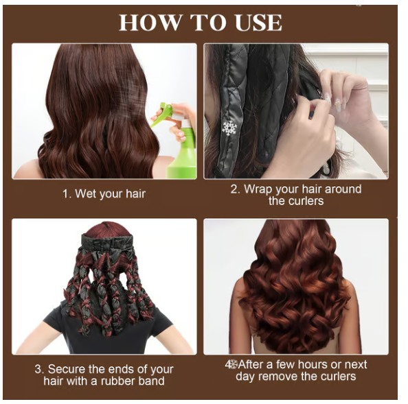 ✨Limited-time 49% off✨Sleep-in hairband Heat-Free Curling Tongs