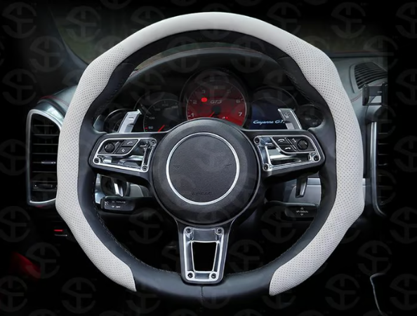 🏆 50K+ SOLD! – Almost Gone💥-✨ Nappa Leather car steering wheel cover