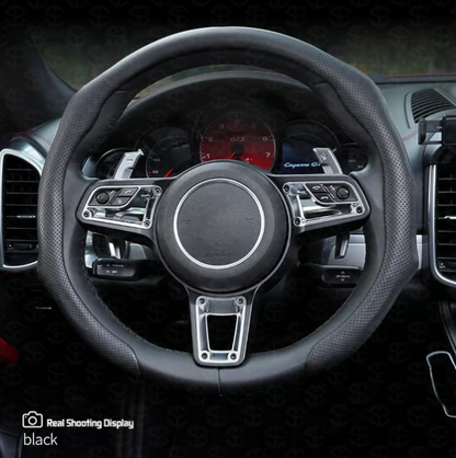 🏆 50K+ SOLD! – Almost Gone💥-✨ Nappa Leather car steering wheel cover