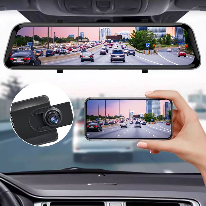 🔥49% OFF!!📢🚗 12" 4K Dual Dash Cam – Front & Rear HD Recording with Night Vision ✨