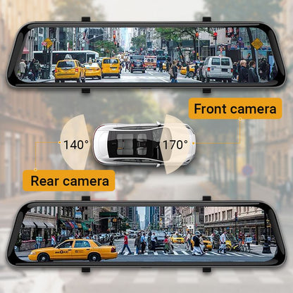 🔥49% OFF!!📢🚗 12" 4K Dual Dash Cam – Front & Rear HD Recording with Night Vision ✨