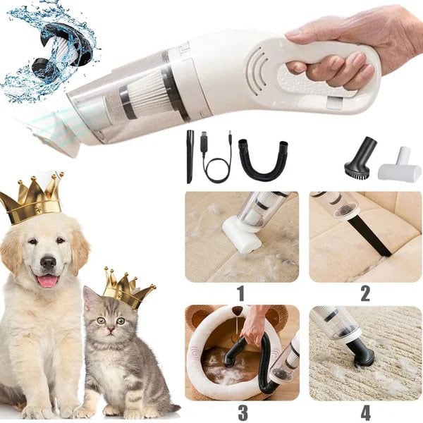 🐶40% OFF & ✈️Free Shipping!🐾Classic Handheld Pet Vacuum | Lightweight, Portable Cleaning | Includes 3 Accessories
