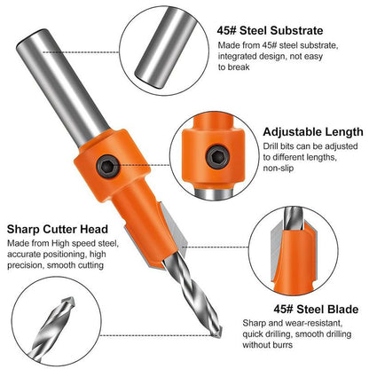 Woodworking Countersink Drill Bit Hole Opener Hole Positioning