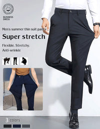🔥2026 Hot Sale 49% OFF & 🎁Easter Free Gift🔥Men's Summer Thin Suit Business Pants