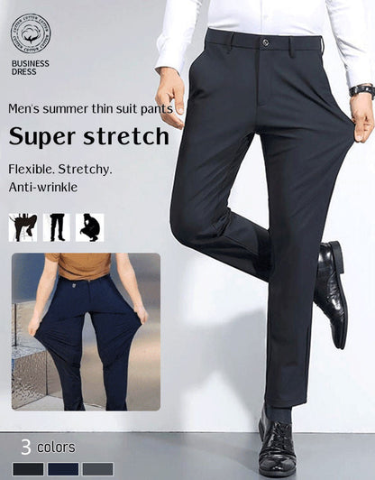 🔥2026 Hot Sale 49% OFF & 🎁Easter Free Gift🔥Men's Summer Thin Suit Business Pants