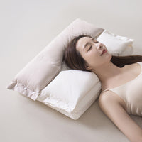 🛏️ LIMITED-TIME 49% OFF! ✨ Soft and Hard Dual-Zone Neck Support Pillow – Ergonomic, Breathable, Washable 😴