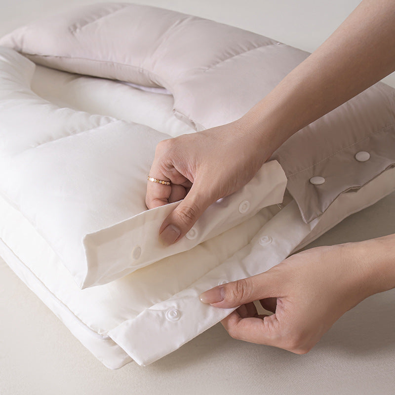 🛏️ LIMITED-TIME 49% OFF! ✨ Soft and Hard Dual-Zone Neck Support Pillow – Ergonomic, Breathable, Washable 😴