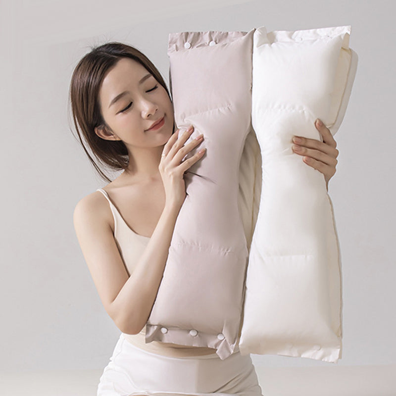 🛏️ LIMITED-TIME 49% OFF! ✨ Soft and Hard Dual-Zone Neck Support Pillow – Ergonomic, Breathable, Washable 😴