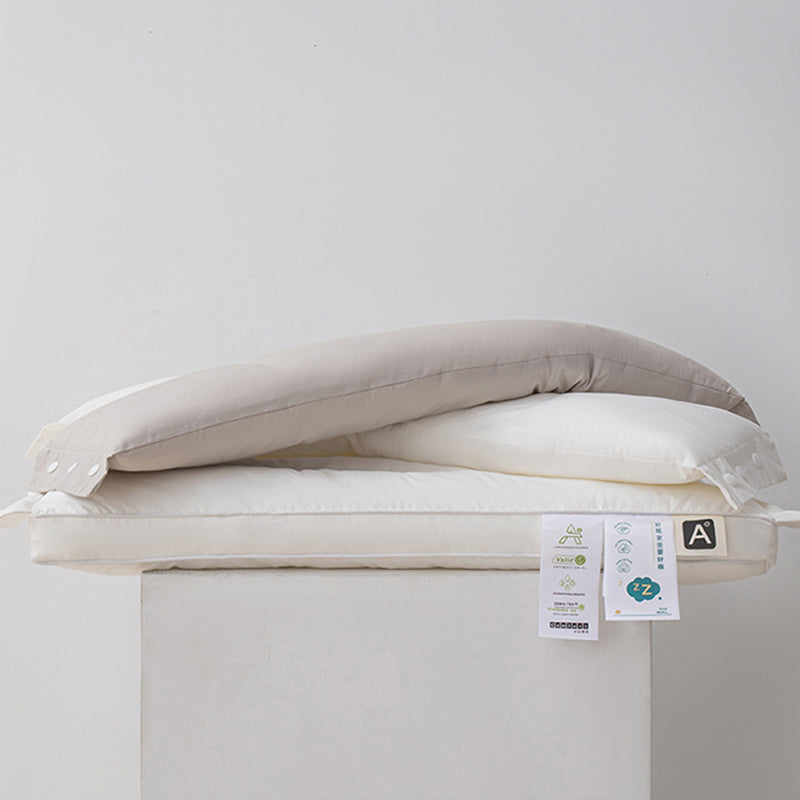 🛏️ LIMITED-TIME 49% OFF! ✨ Soft and Hard Dual-Zone Neck Support Pillow – Ergonomic, Breathable, Washable 😴