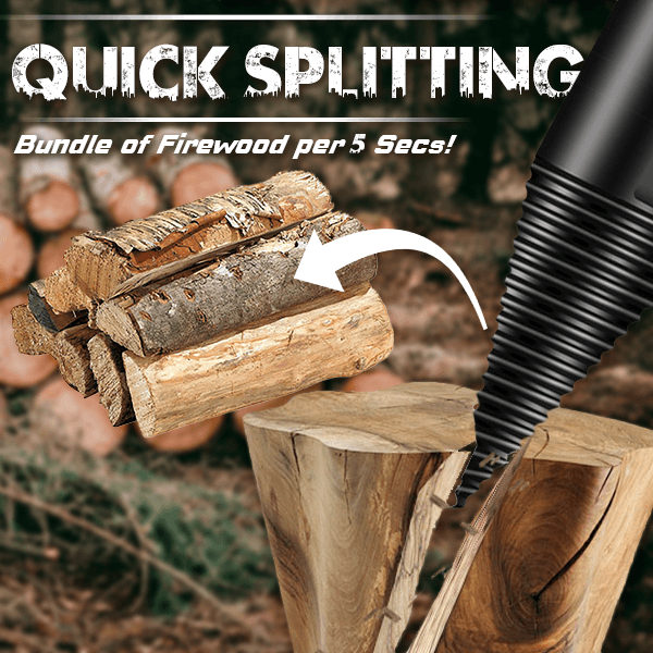 🪓 LIMITED-TIME 49% OFF! ⚡ Firewood Auger Drill Bit – Labor-saving, Efficient, Heavy-duty ✨