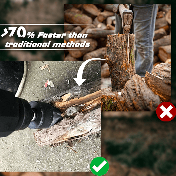 🪓 LIMITED-TIME 49% OFF! ⚡ Firewood Auger Drill Bit – Labor-saving, Efficient, Heavy-duty ✨