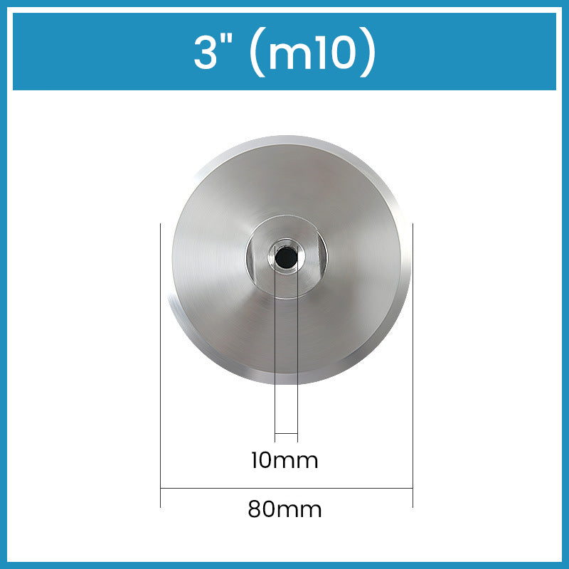 3" 4" 5" Aluminum Backer Pads with Thread for Sanding Polishing
