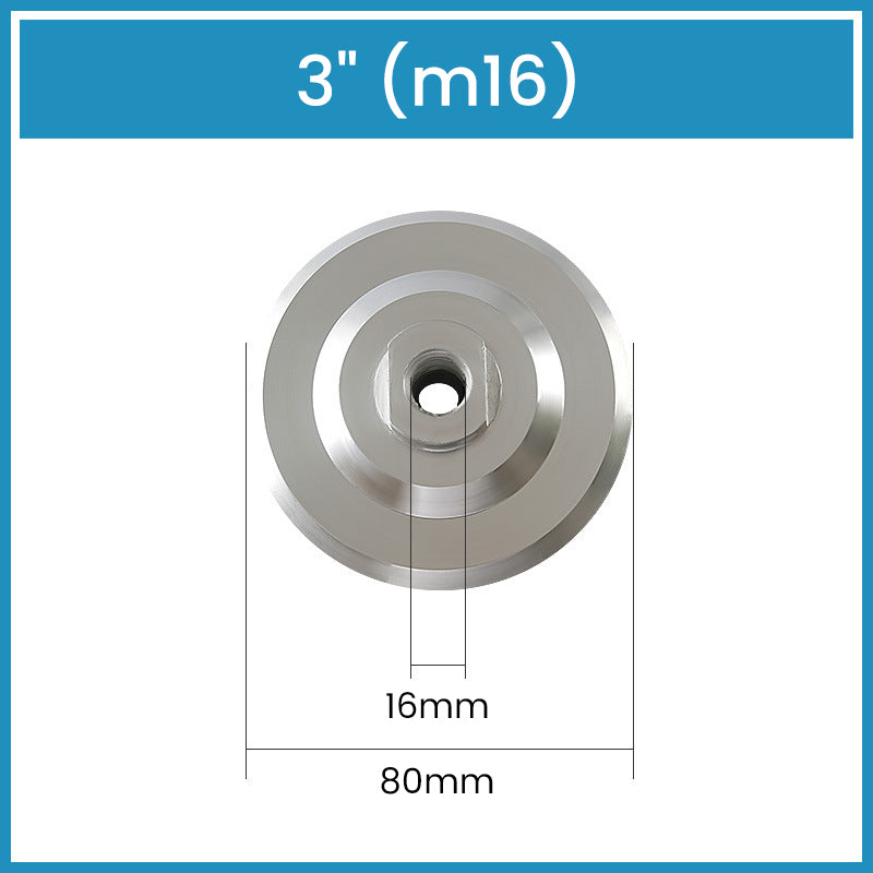 3" 4" 5" Aluminum Backer Pads with Thread for Sanding Polishing