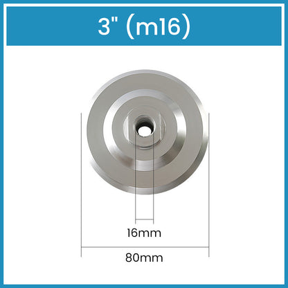 3" 4" 5" Aluminum Backer Pads with Thread for Sanding Polishing