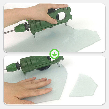 Multi-functional Glass Cutter with Drilling & Knife Sharpener