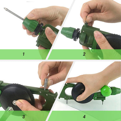 Multi-functional Glass Cutter with Drilling & Knife Sharpener