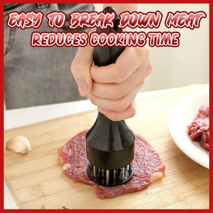 🥩  Stainless Steel Meat Tenderizer Needle – 21 Blades, Fast Marinade, Easy Clean 🔪