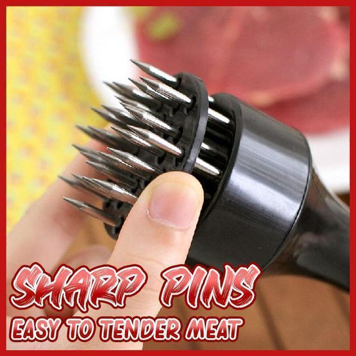 🥩  Stainless Steel Meat Tenderizer Needle – 21 Blades, Fast Marinade, Easy Clean 🔪