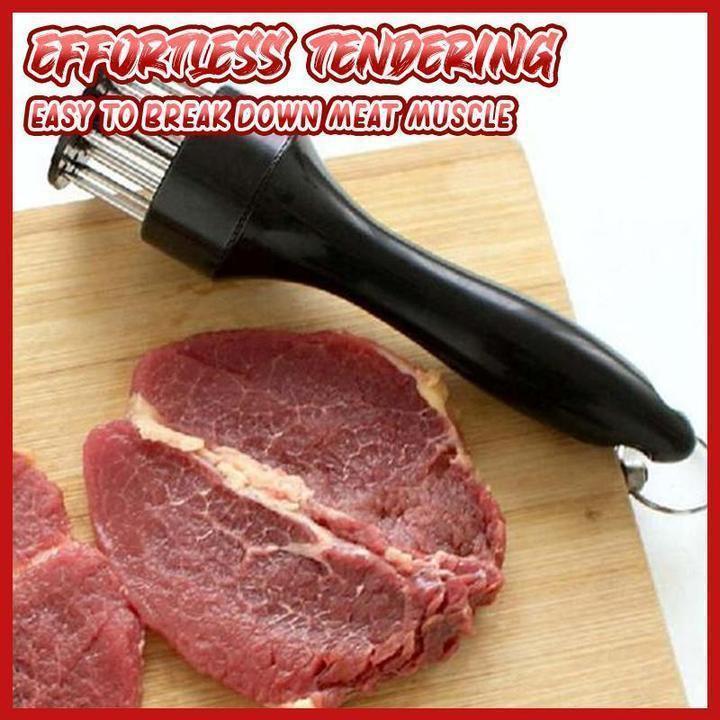 🥩  Stainless Steel Meat Tenderizer Needle – 21 Blades, Fast Marinade, Easy Clean 🔪
