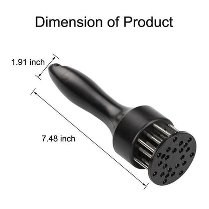 🥩  Stainless Steel Meat Tenderizer Needle – 21 Blades, Fast Marinade, Easy Clean 🔪