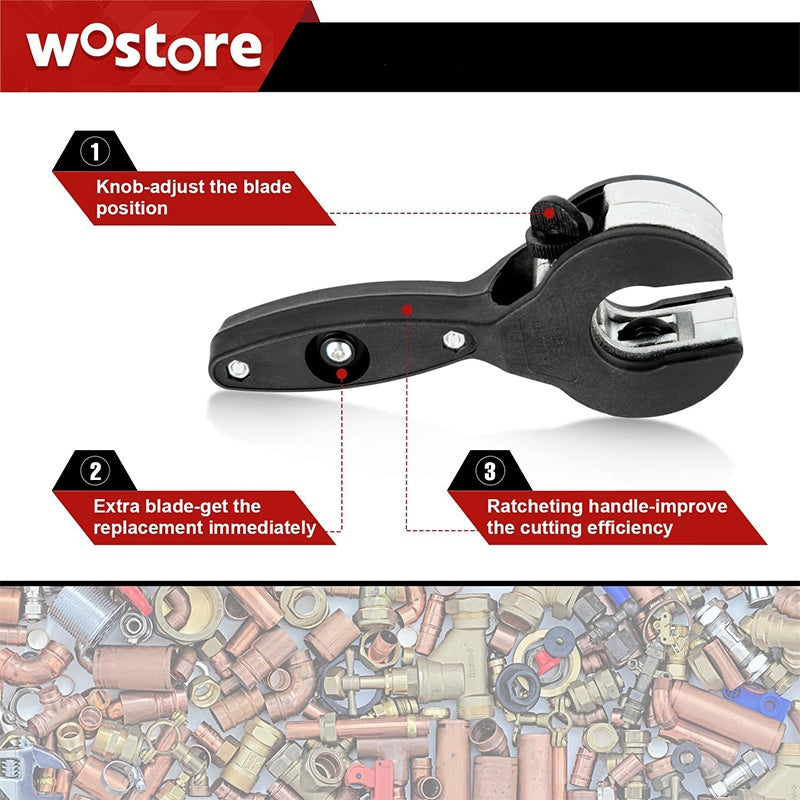 🔥2026 New Upgrade ＆ Hot Sale ＆ 49％ Off🔥 3‑Piece Ratcheting Tubing Cutter Set‑Compact 🛠️