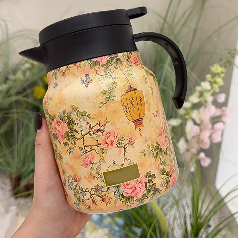 🥳2026 HOT SALE🥳💞50K+ SOLD!🌿🍵 Flash Sale 49% Off! Insulated Teapot with Strainer – Brew whole leaf tea freely. Stays hot for hours, pours perfectly. Your quiet moment companion. 🍂☕