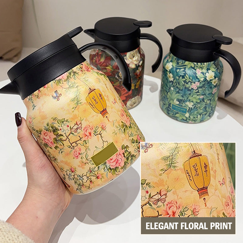 🥳2026 HOT SALE🥳💞50K+ SOLD!🌿🍵 Flash Sale 49% Off! Insulated Teapot with Strainer – Brew whole leaf tea freely. Stays hot for hours, pours perfectly. Your quiet moment companion. 🍂☕