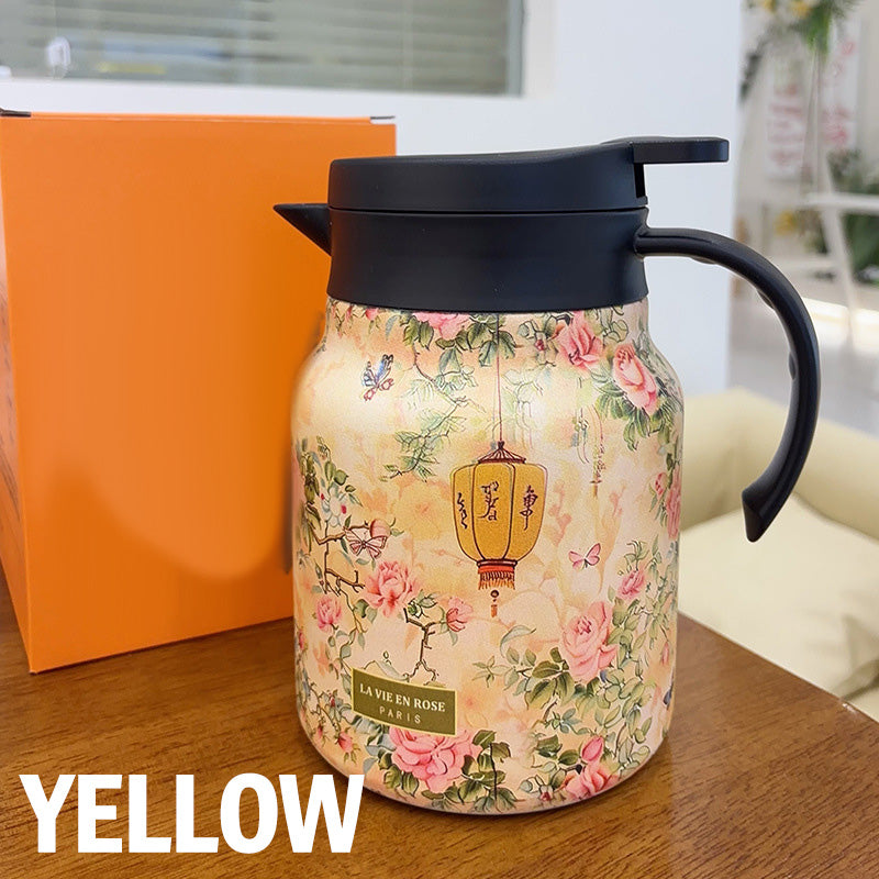 🥳2026 HOT SALE🥳💞50K+ SOLD!🌿🍵 Flash Sale 49% Off! Insulated Teapot with Strainer – Brew whole leaf tea freely. Stays hot for hours, pours perfectly. Your quiet moment companion. 🍂☕