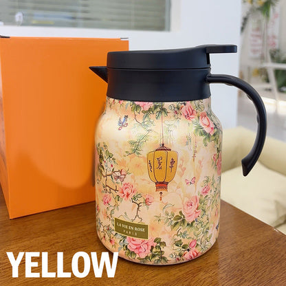 🥳2026 HOT SALE🥳💞50K+ SOLD!🌿🍵 Flash Sale 49% Off! Insulated Teapot with Strainer – Brew whole leaf tea freely. Stays hot for hours, pours perfectly. Your quiet moment companion. 🍂☕