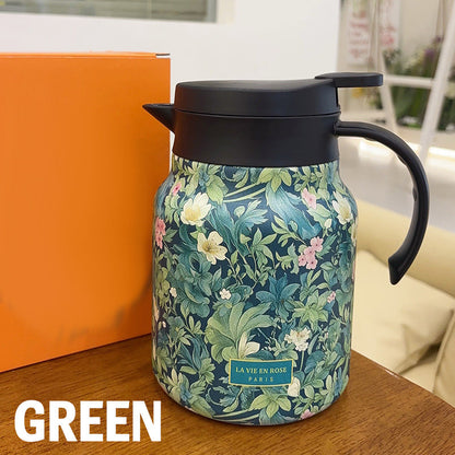 🥳2026 HOT SALE🥳💞50K+ SOLD!🌿🍵 Flash Sale 49% Off! Insulated Teapot with Strainer – Brew whole leaf tea freely. Stays hot for hours, pours perfectly. Your quiet moment companion. 🍂☕