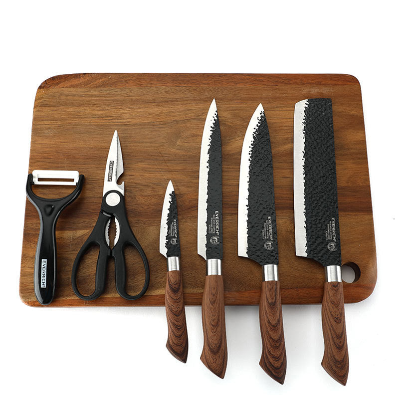 【📦 Limited-time 49% OFF】🔪🔥 Professional stainless steel kitchen knife set – 6 pieces, sharp & durable