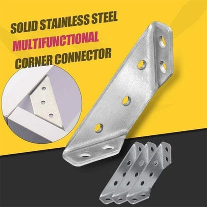 🔥Hot Sale 49% OFF🔥🔧 UNIVERSAL STAINLESS STEEL FURNITURE CORNER BRACES — Triangular Stability Reinforcement | Rust-Proof Structural Support & Easy Install 🔧